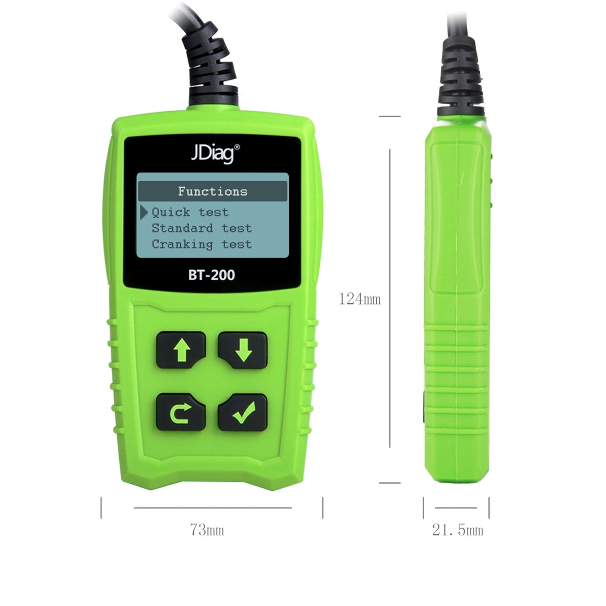Portable JDiag BT-200 Car Diagnostic Scanner Electrical Circuit Tester for Most Vehicles Multifunctional