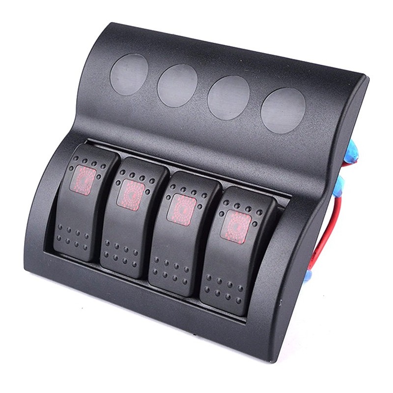 Socket Rocker Switch Panel for Car Boat Yacht PN-AP4
