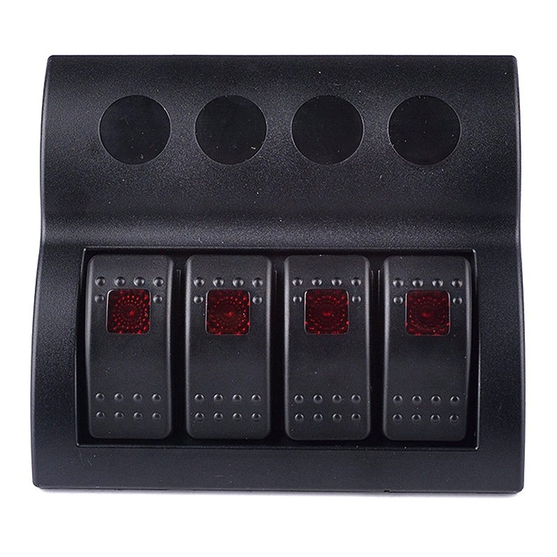 Socket Rocker Switch Panel for Car Boat Yacht PN-AP4