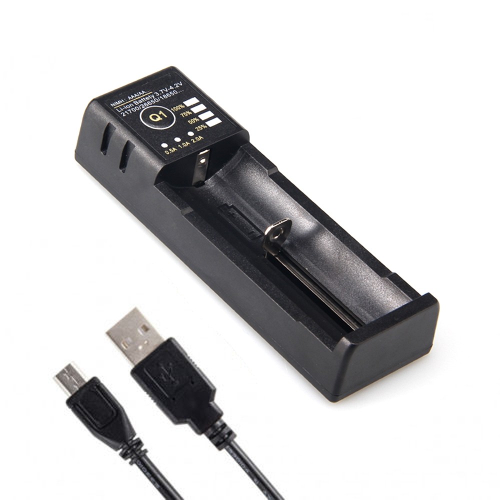 UltraFire Q1 AA / AAA / 18650 / 14500 / 26650 USB Universal Lithium Battery Charger