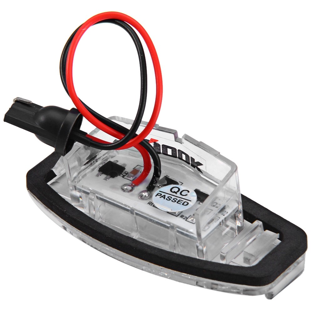 12V SMD 3528 White Light 18 LEDs License Plate Lamp for Honda Accord 4D Civic Odyssey City 4D - 2pcs