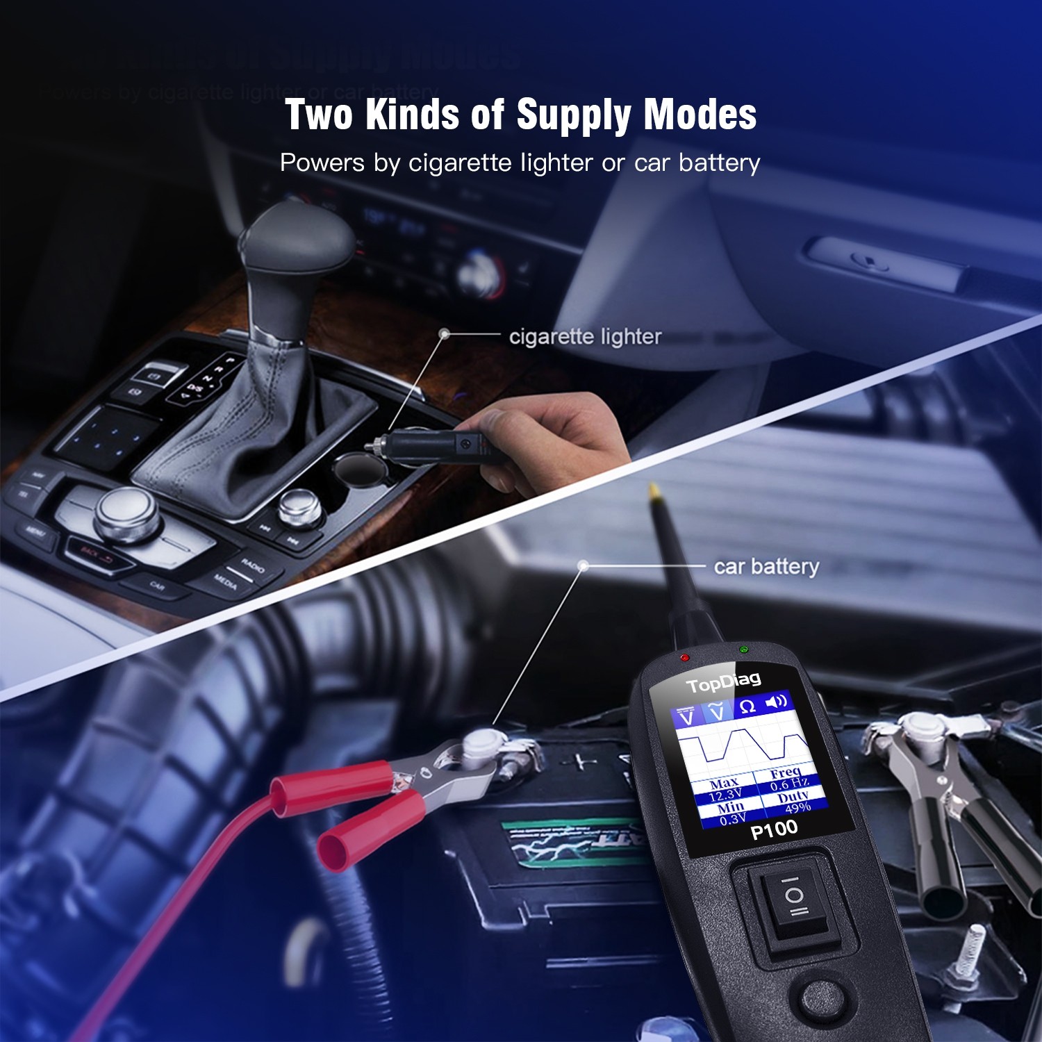 High-performance JDiag P-100 Code Reader Car Diagnostic Scanning Instrument Electrical Circuit Tester Professional Diagnosis