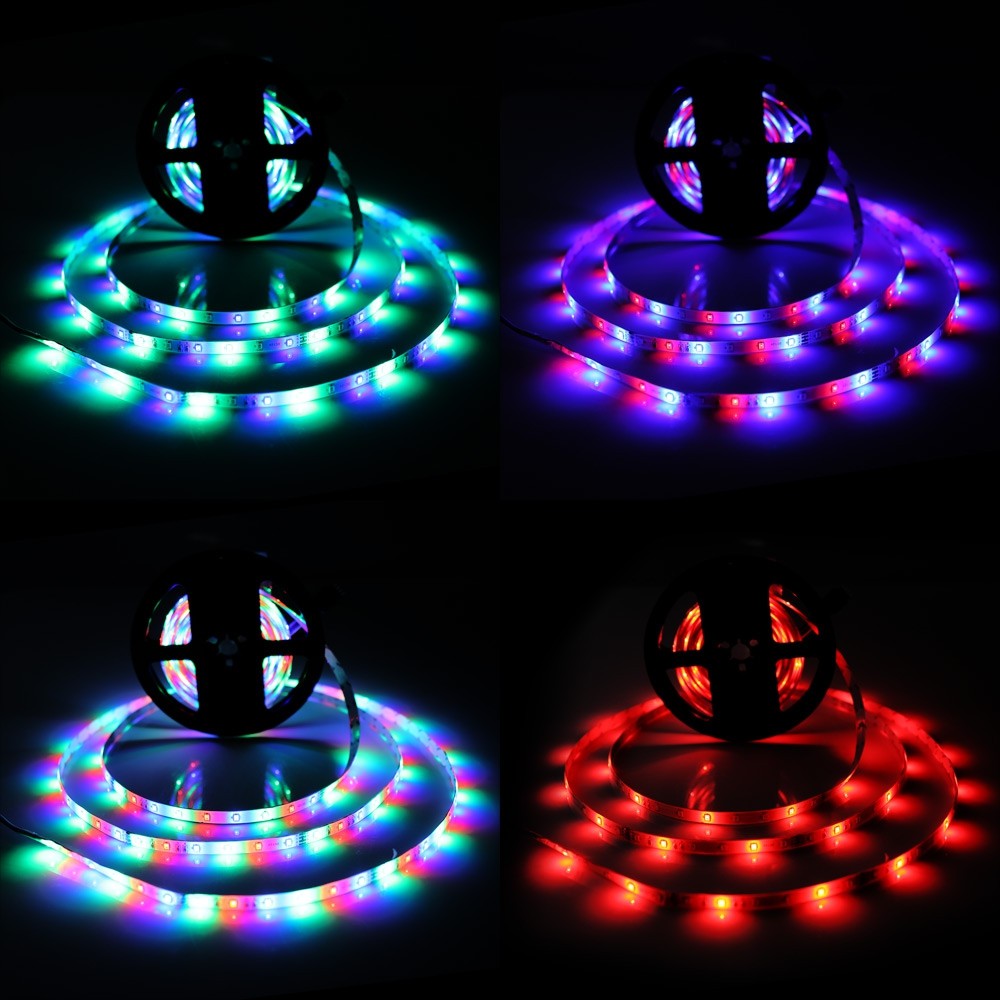 Brelong 10M Waterproof 2835SMD RGB 600 LED Strip Light + Controller + Cable Connector + 5A Adapter EU / US 100 - 240V