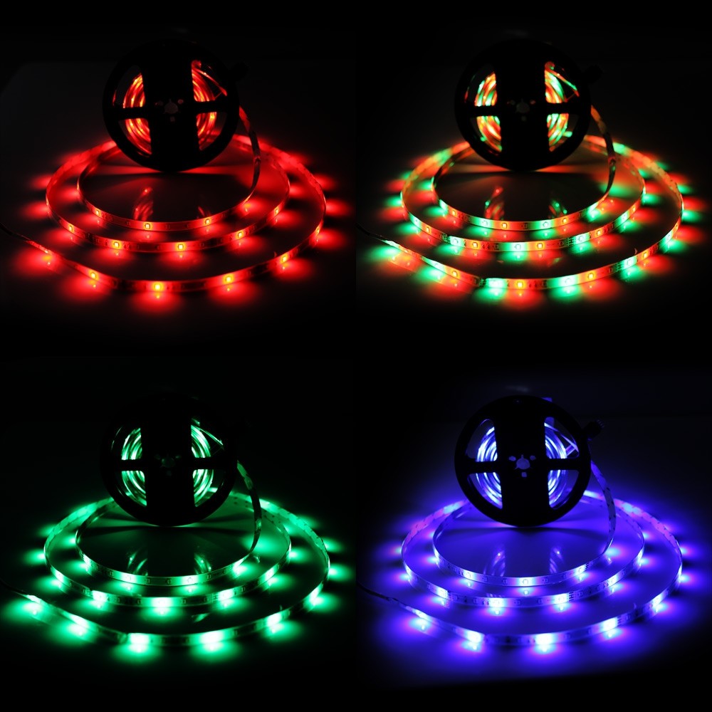 Brelong 10M Waterproof 2835SMD RGB 600 LED Strip Light + Controller + Cable Connector + 5A Adapter EU / US 100 - 240V