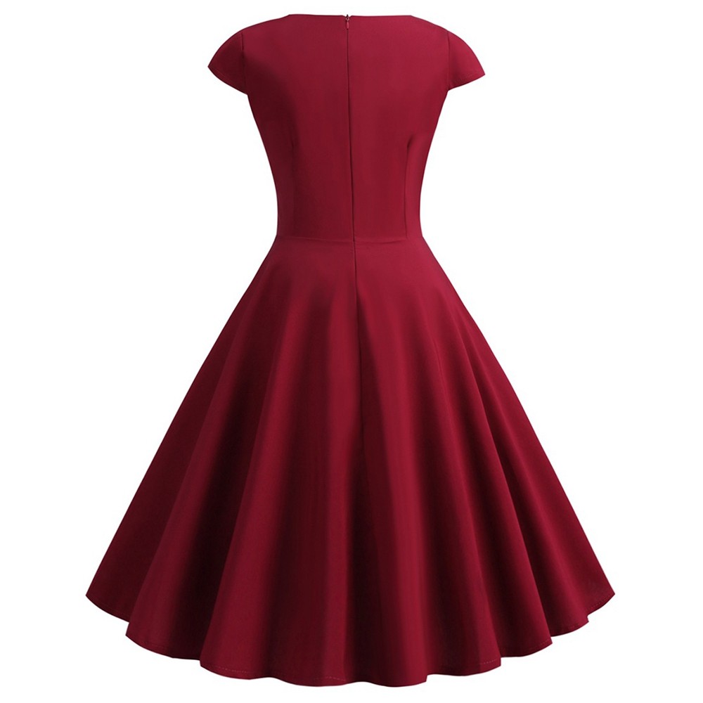 Plus Size Vintage Fit and Flare Dress