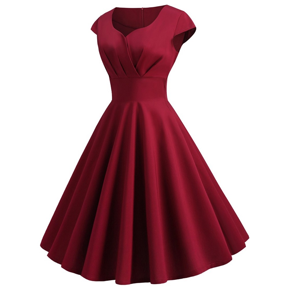 Plus Size Vintage Fit and Flare Dress