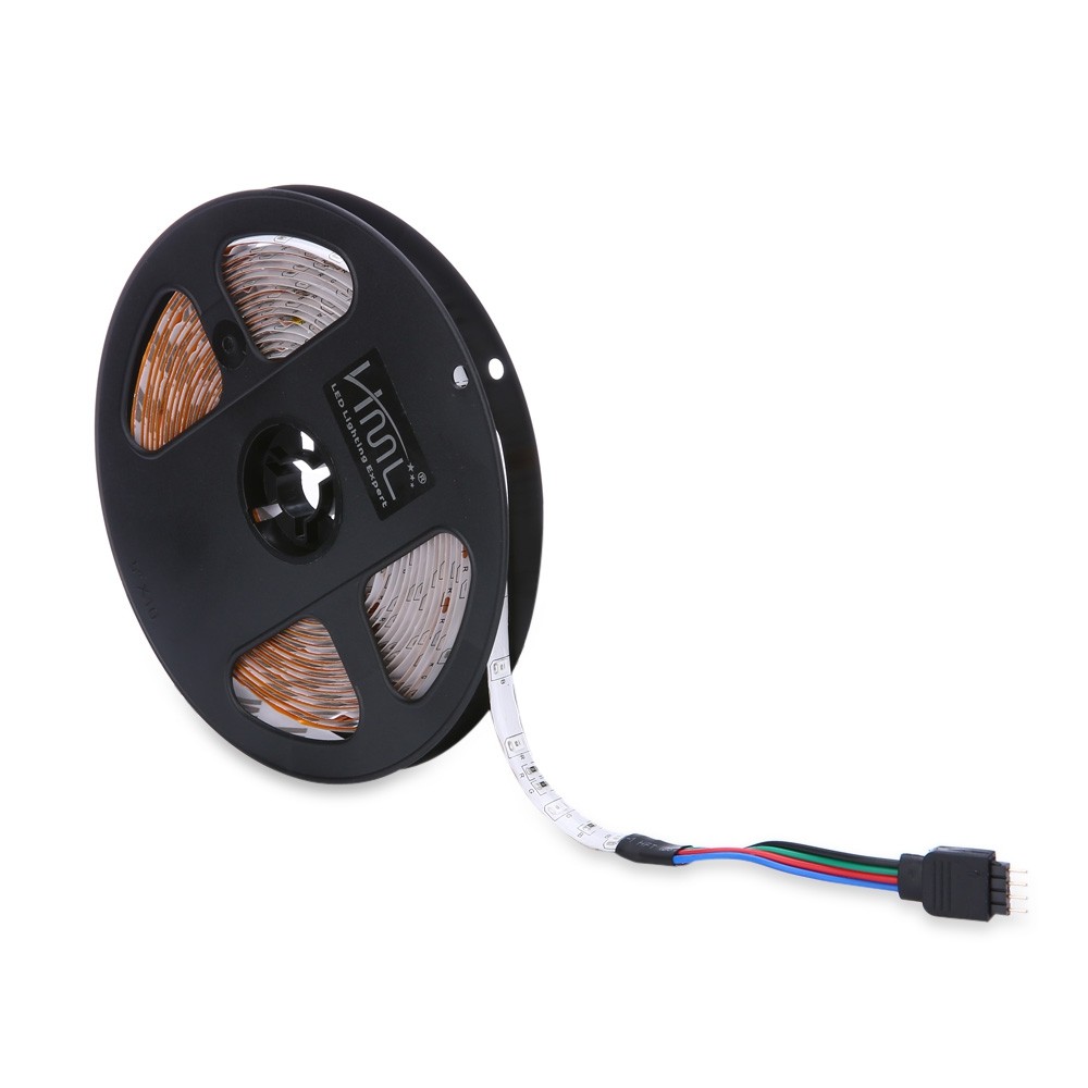 HML 5M Water-proof 24W RGB 2835 SMD 300 LEDs Strip Light with 24 Keys Remote Control and US Adapter