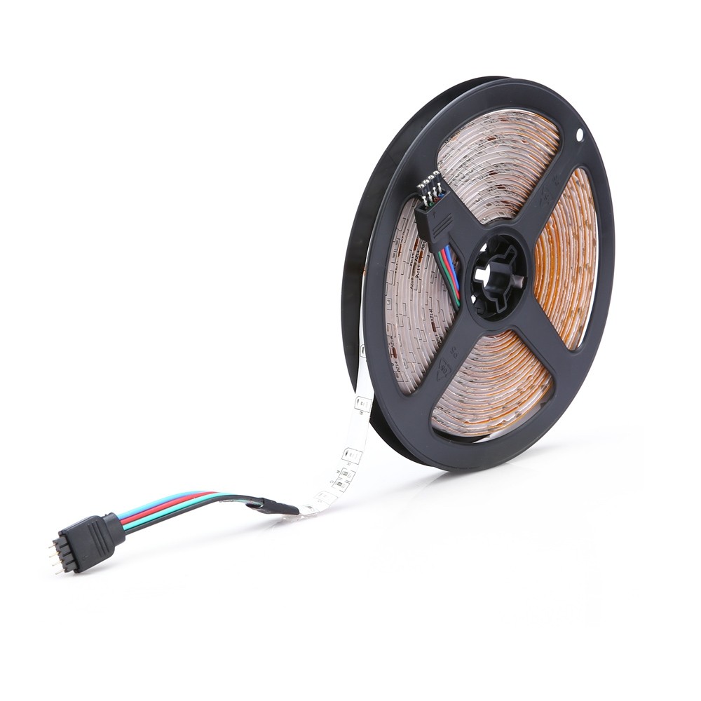 HML 5M Water-proof 24W RGB 2835 SMD 300 LEDs Strip Light with 24 Keys Remote Control and US Adapter