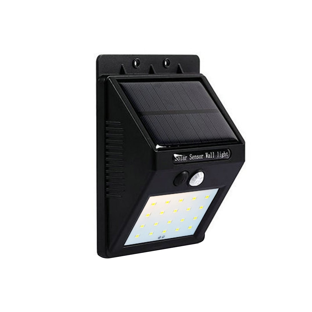 BRELONG Solar Powered PIR LED Wall Light 20LEDs Cordless Waterproof Outdoor Courtyard