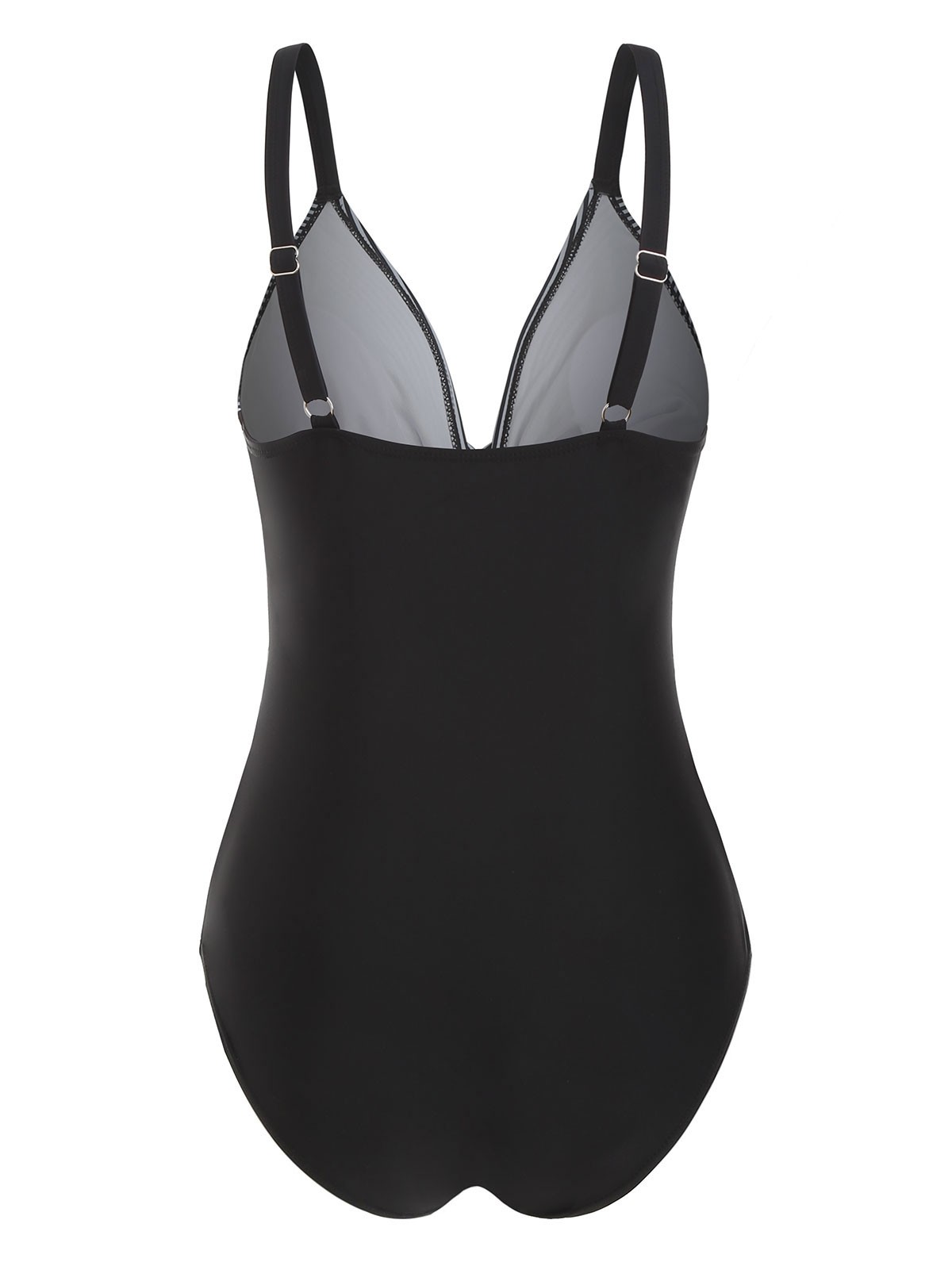 Twisted Striped One-piece Swimsuit