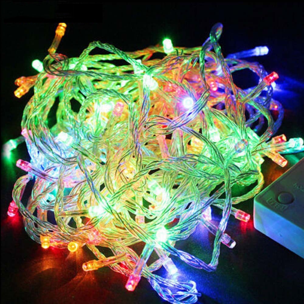DengZhan AC 220V 20M LED Waterproof String Light with 8 Flashing Modes for Christmas Holiday Wedding Party Indoor Outdoor Decoration Lighting EU Plug