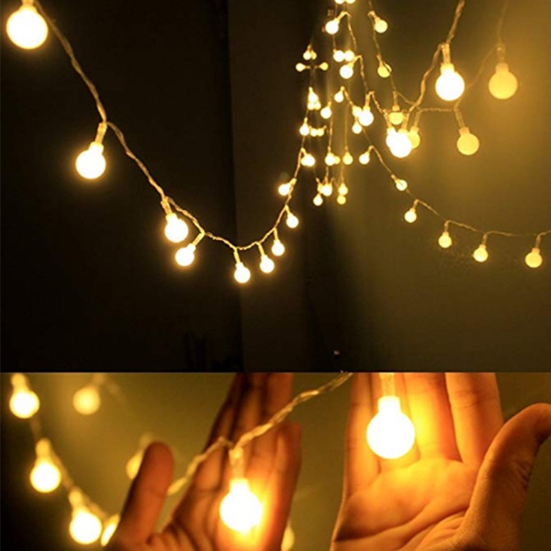 Utorch 7M 50 LED Spherical Light String for Garden Party Christmas Tree Wedding Decoration