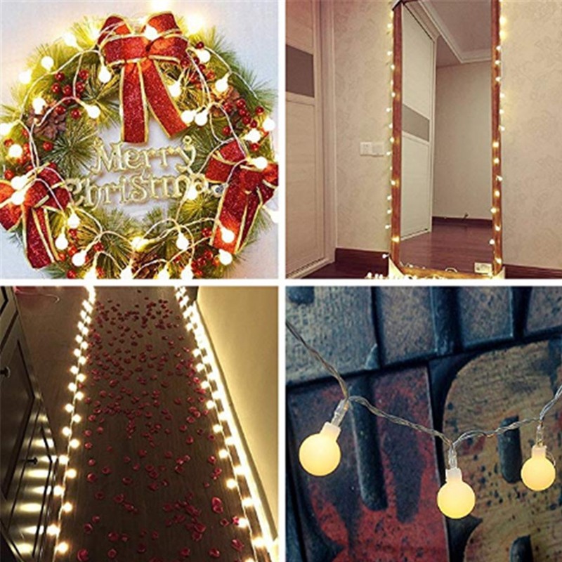 Utorch 7M 50 LED Spherical Light String for Garden Party Christmas Tree Wedding Decoration