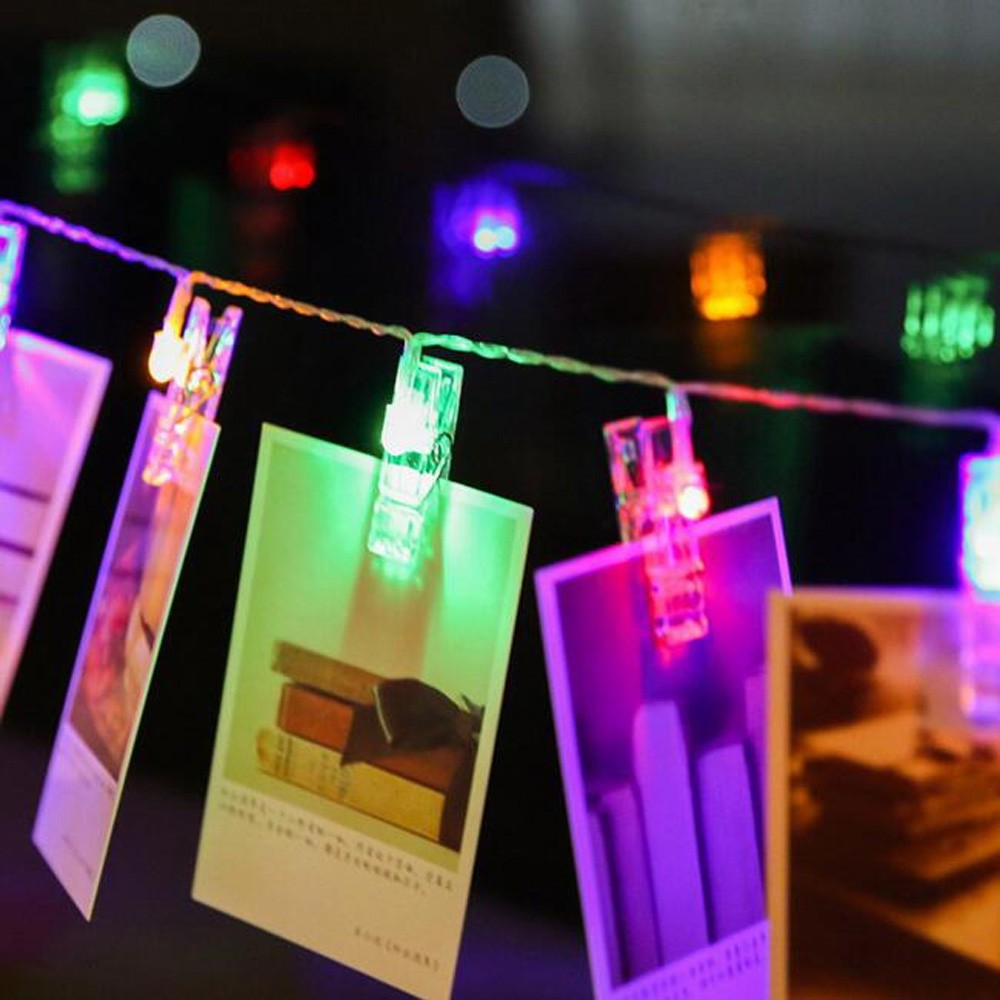 BRELONG Photo Clip String Light Battery Powered Perfect Anniversary Ornament for Hanging Pictures / Notes / Artwork