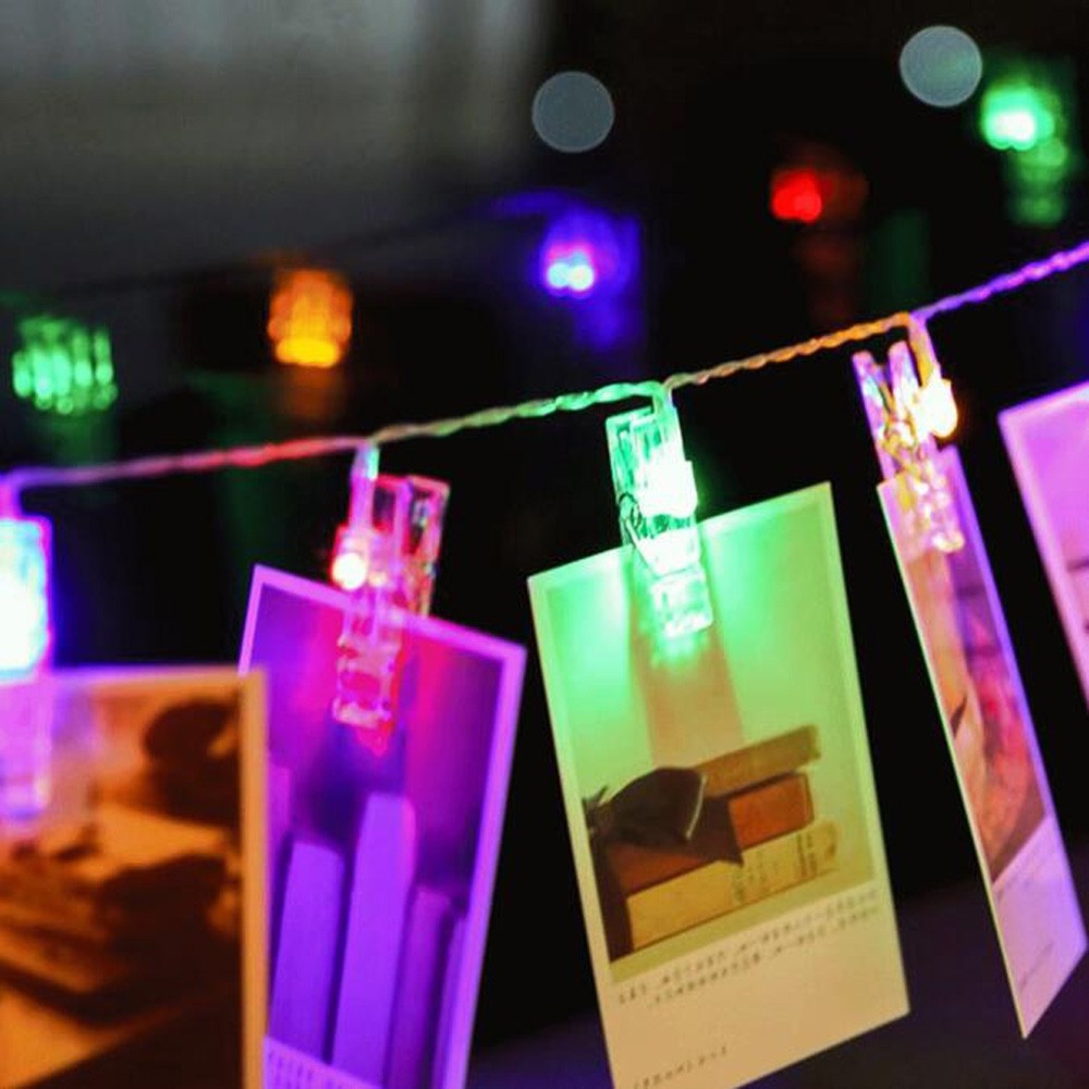 BRELONG Photo Clip String Light Battery Powered Perfect Anniversary Ornament for Hanging Pictures / Notes / Artwork