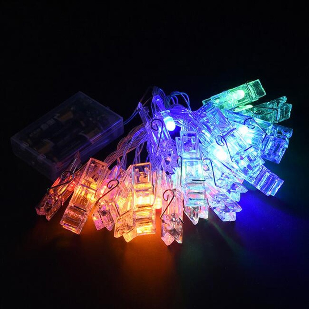 BRELONG Photo Clip String Light Battery Powered Perfect Anniversary Ornament for Hanging Pictures / Notes / Artwork