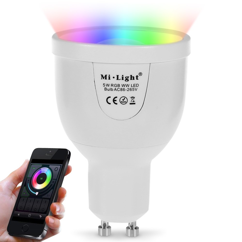 MiLight WiFi LED Spot Bulb 64 Hundred Thousand Colors Ambient Light