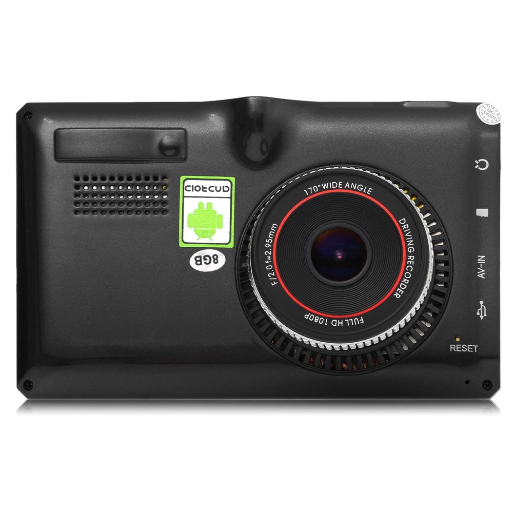 5 inch Android 4.4 Car Tablet GPS 170 Degree Wide Angle 1080P DVR Recorder WiFi / FM Transmitter Multi-media Player Support Google Maps Software