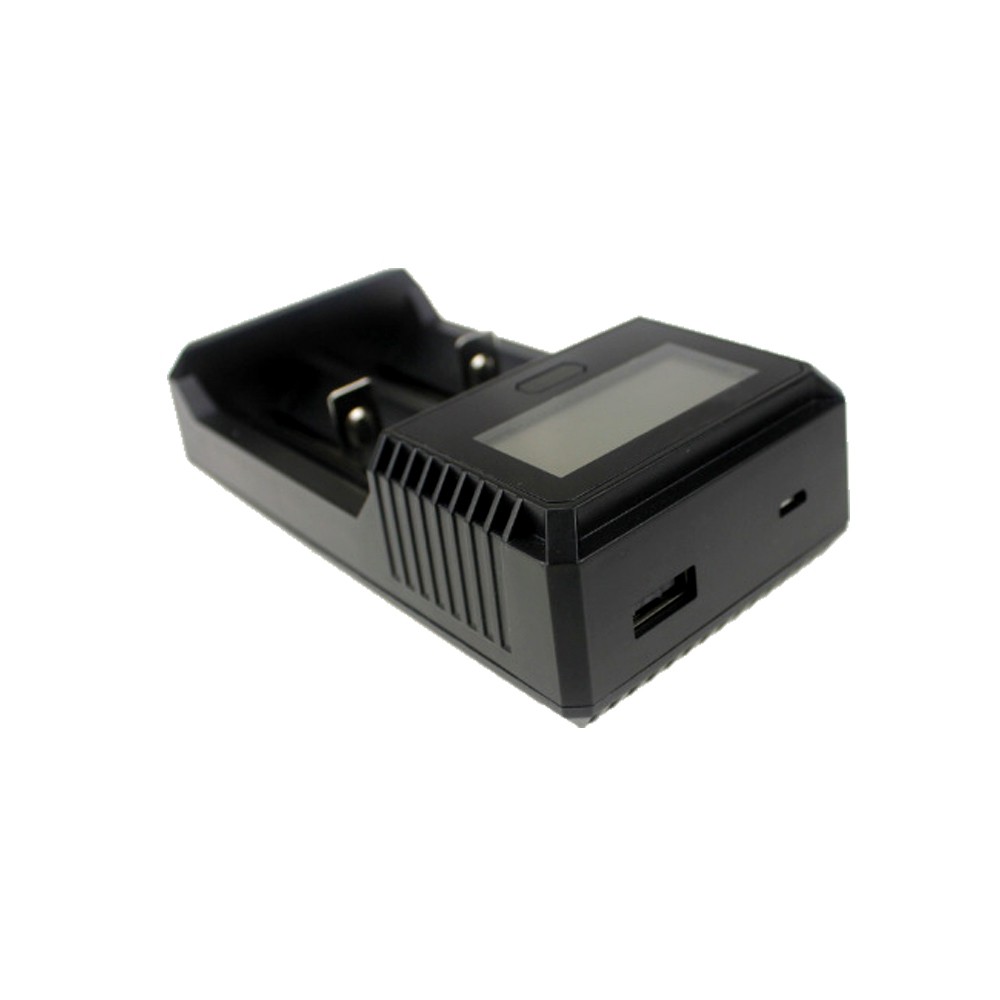 ZH-221C 2 Slot Smart LCD Battery Charger with PowerBank Function for Li-Ion Or Ni-MH 10340 To 26650 Rechargeable Battery