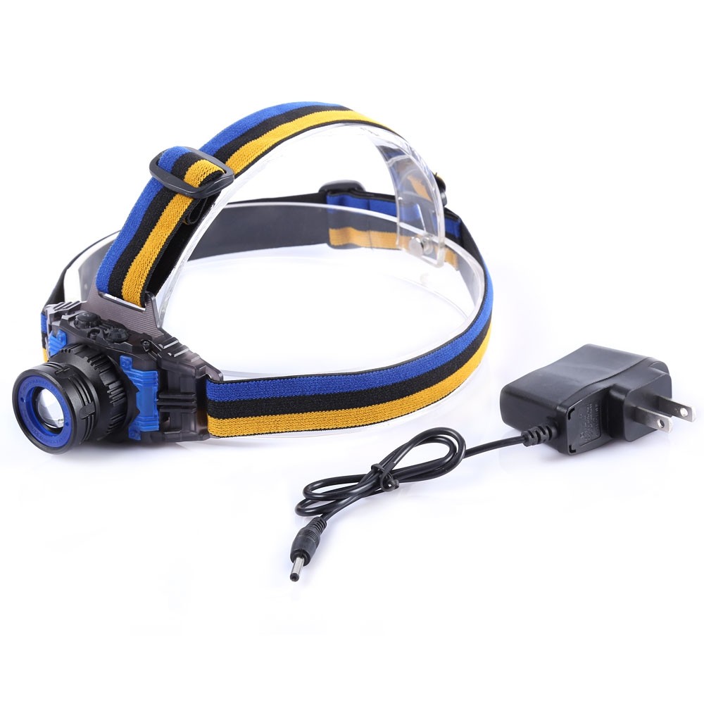 4.2V 3W 500LM Q5 LED Focus Headlamp 3 Modes Rechargeable Zooming Lens Light