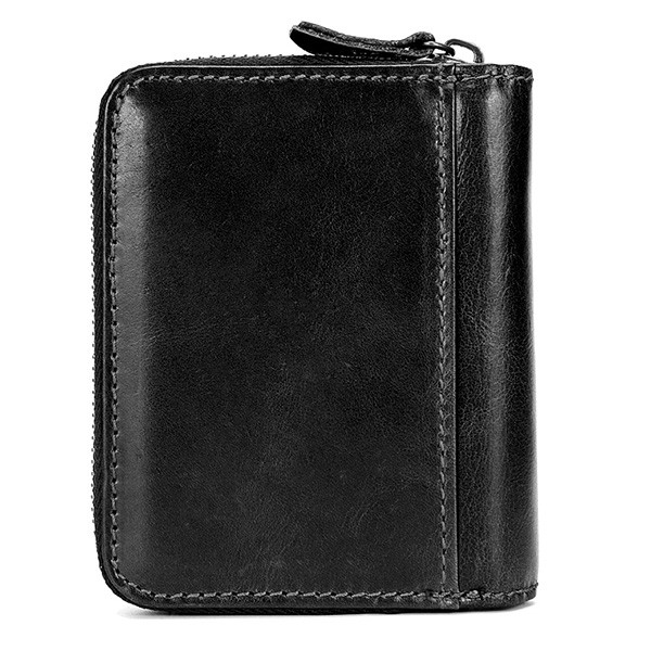 BULLCAPTAIN Leisure Genuine Leather Wallet Card Holder for Men