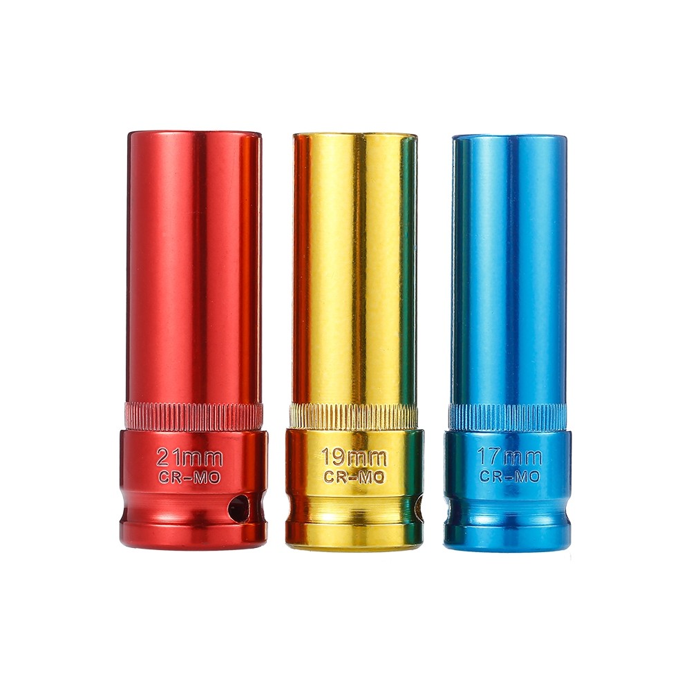 3pcs Alloy Wheel Nut Socket with Protective Sleeves