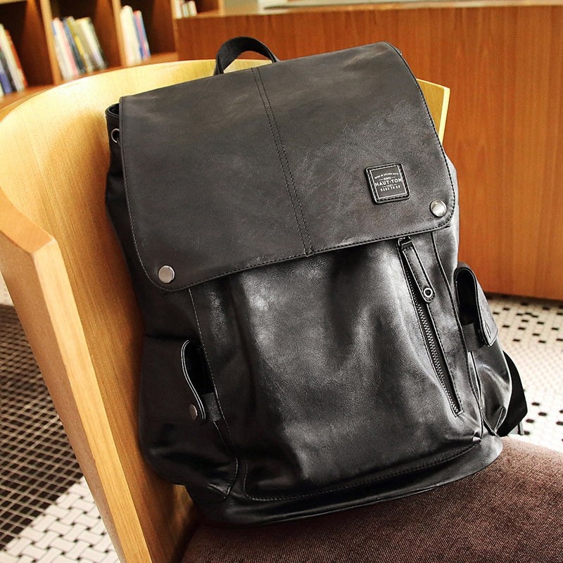 Vintage Multipourpose Leather Backpack for Men
