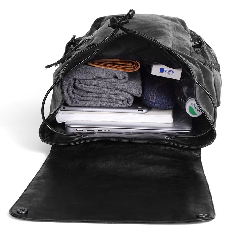 Vintage Multipourpose Leather Backpack for Men