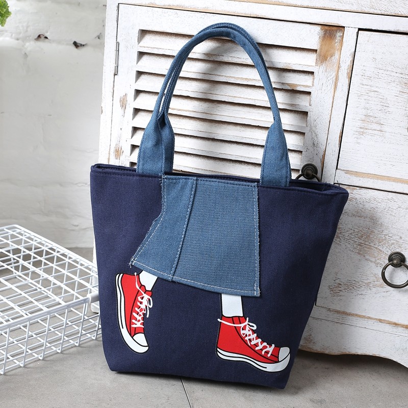 Canvas Girl Jean's Skirt Design Women Handbag Shoudler Bag