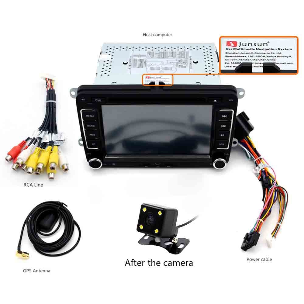 Junsun DVD - 7.0 - CE with Rearview Camera 7.0 inch 2 Din In-dash WiFi Car DVD MP3 Player Touch Screen / Bluetooth V2.0 / Radio FM AM / GPS / SWC / Received Dialed Call
