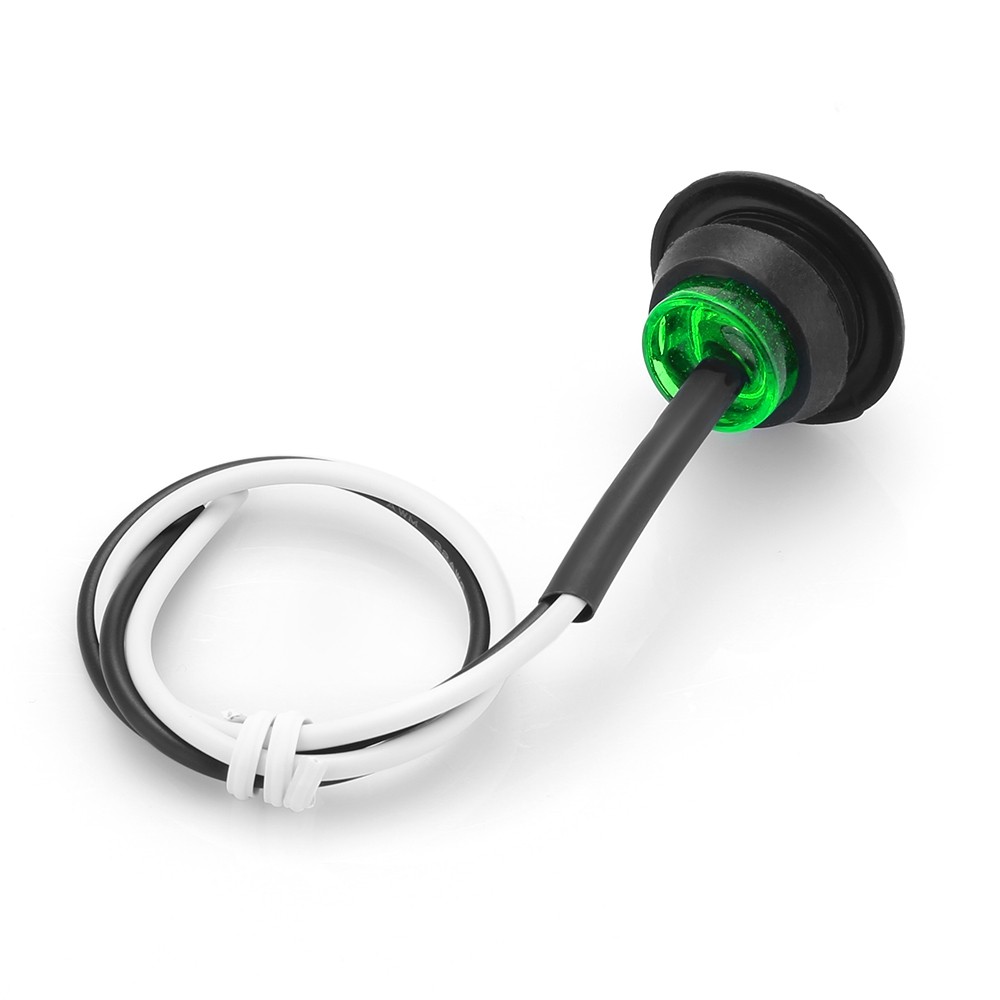 3/4 inch Mount Waterproof LED Trailer Marker Lights Turn Signal Lamp Side Light 12V