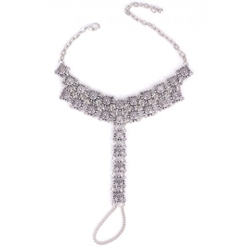 Vintage Hollow Out Flower Indian Anklet