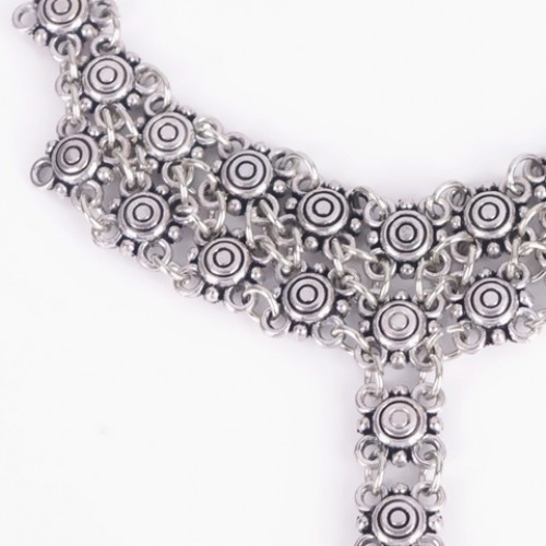 Vintage Hollow Out Flower Indian Anklet