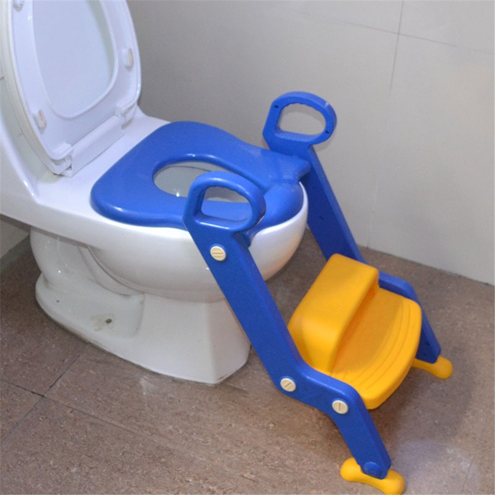 Children Potty Baby Seat With Adjustable Ladder Infant Toilet Training Folding