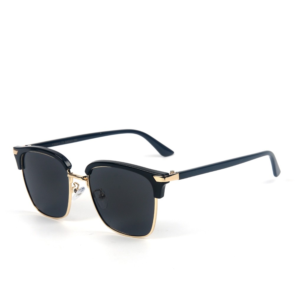TOMYE 55911 2018 New Fashion PC Metal Square Frame Color Polarized Sunglasses for Women and Men