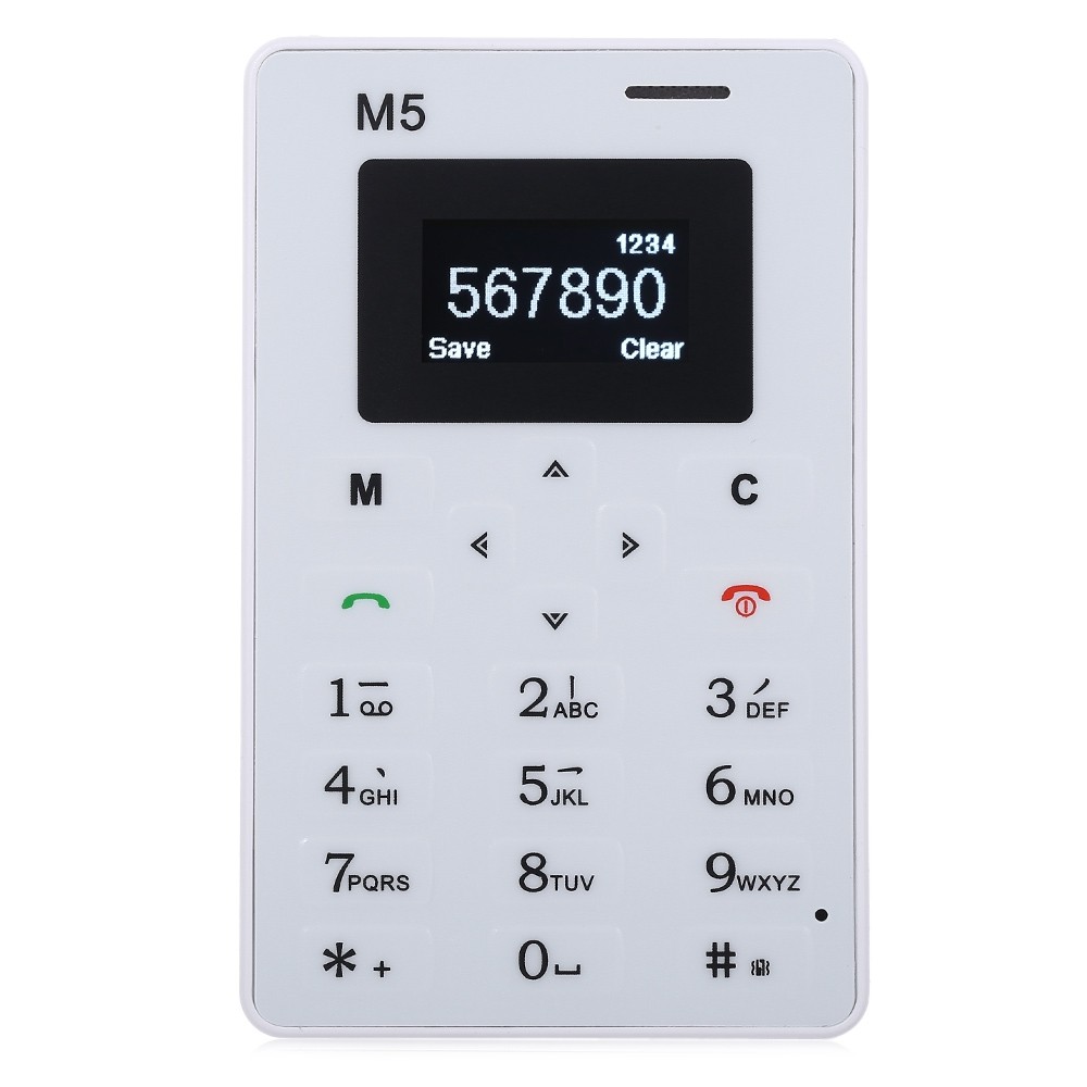 AIEK M5 Ultra Thin Mini Unlocked Phone with Bluetooth