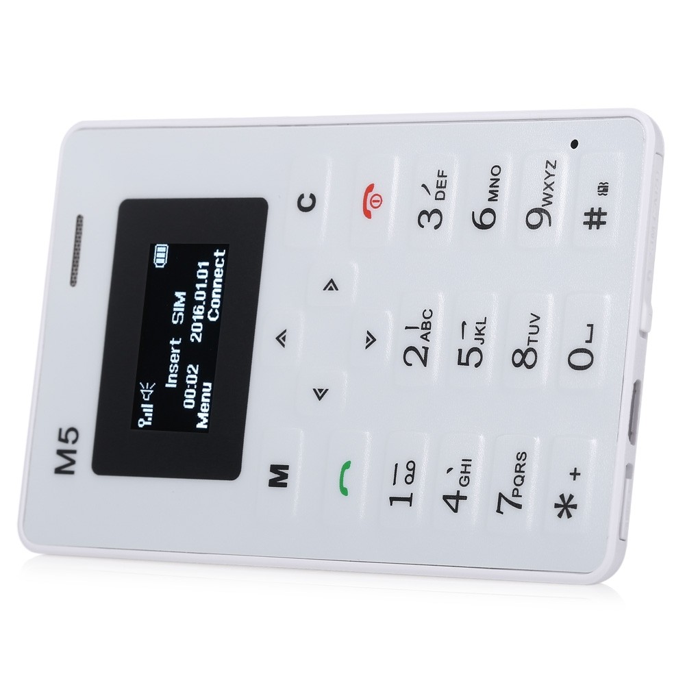 AIEK M5 Ultra Thin Mini Unlocked Phone with Bluetooth