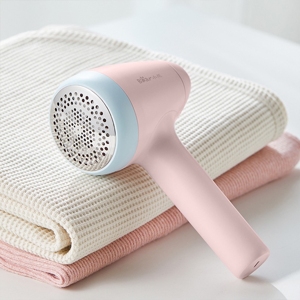 Bear Rechargeable Fabric Shaver Defuzzer Electric Lint Remover with Sticky Fuzz Roller XJQ - A09C1