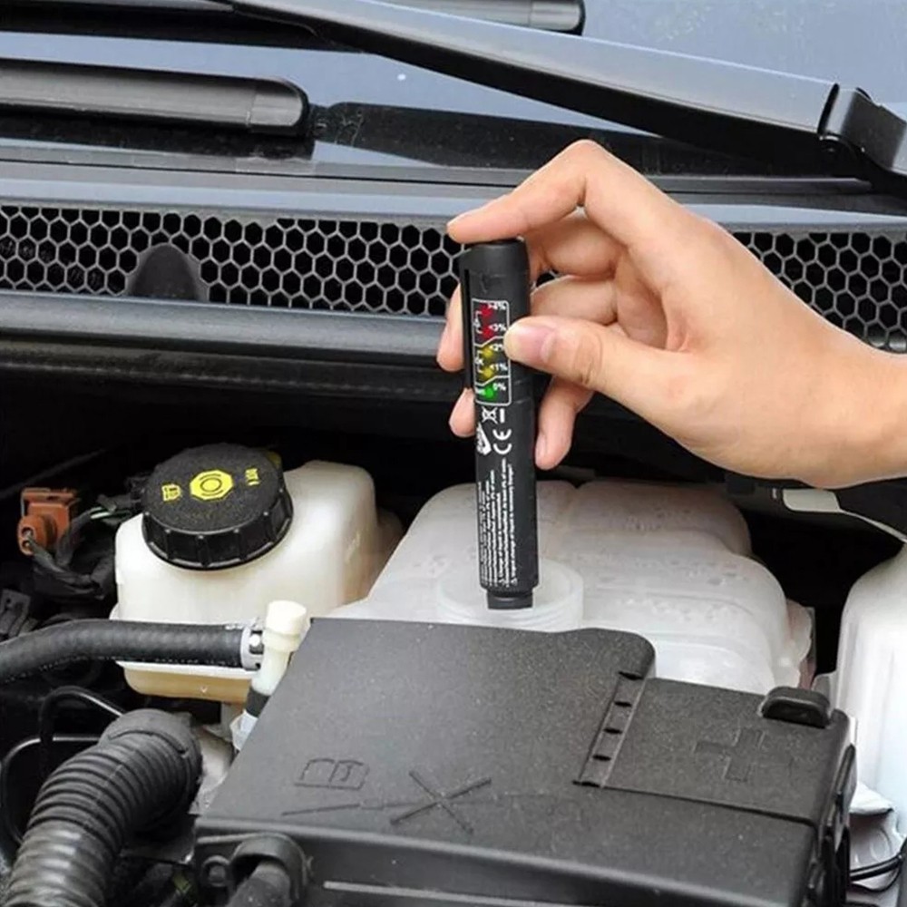 Universal Precision Brake Fluid Tester Vehicular Diagnostic Tool with 5 LED Signal Tip Lights