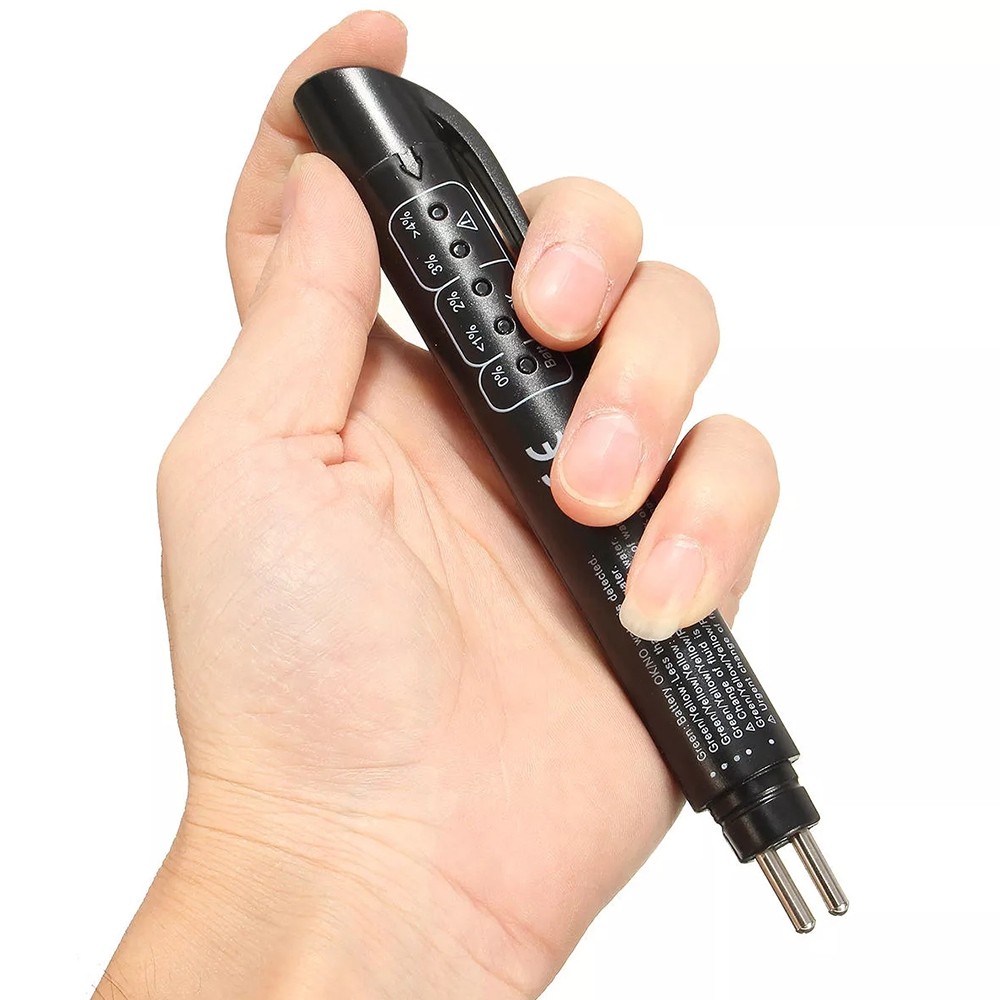 Universal Precision Brake Fluid Tester Vehicular Diagnostic Tool with 5 LED Signal Tip Lights