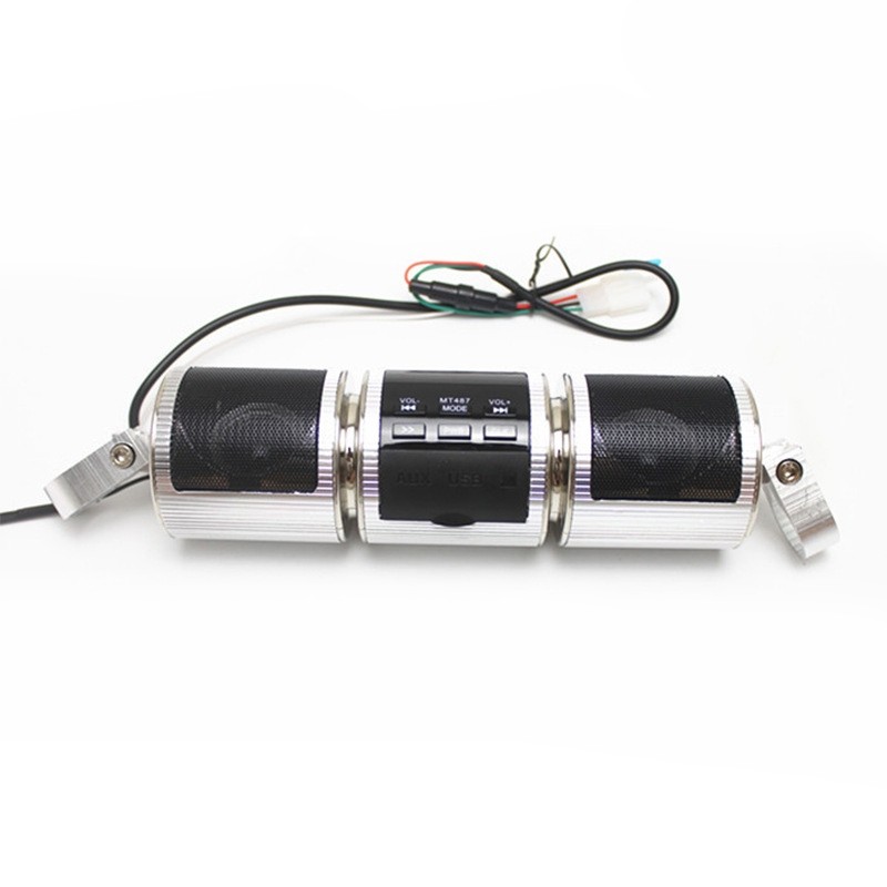 Motorcycle Speaker Bluetooth MP3 Car Audio Music Player Waterproof Anti-theft MT487