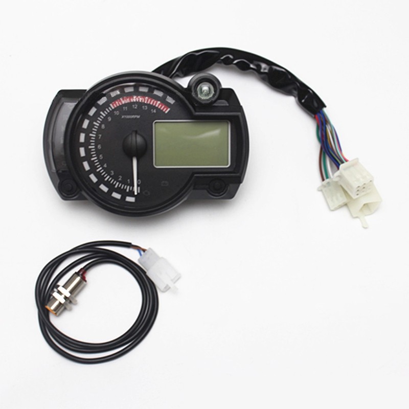 Motorcycle LCD Meter Odometer Modified Speed Electronic Digital Motorcycle Dashboard Motorcycle Accessories Universal