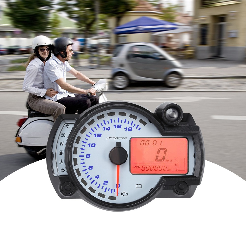 General Motorcycle LCD Meter Odometer Modified Speed Electronic Digital Motorcycle Dashboard Motorcycle Accessories