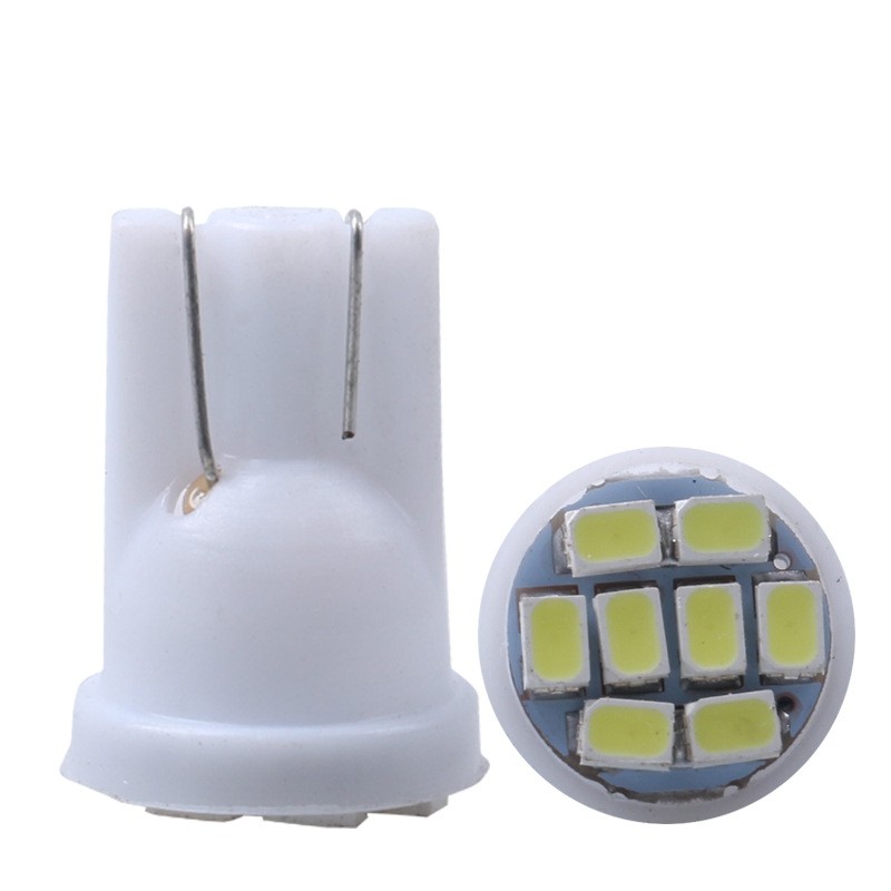 T10 8SMD 1206 3020 LED Car Wedge Light Auto License Plate Clearance Lamp 10PCS
