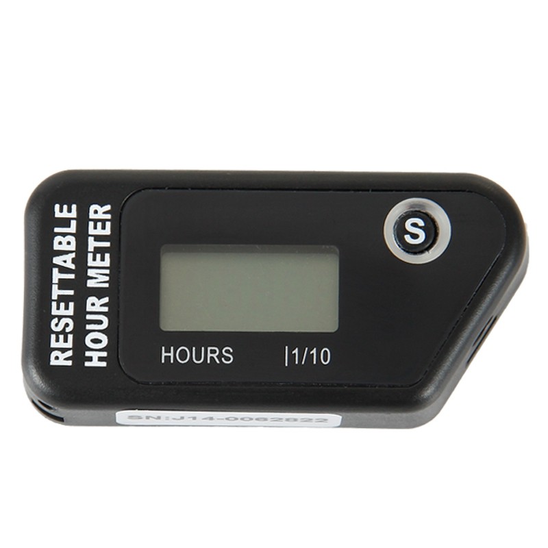 Digital Inductive Motor Hour Meter Waterproof LCD Meter for Motorcycle Dirt Bike Quad ATV Marine Snowmobile PIT BIKE