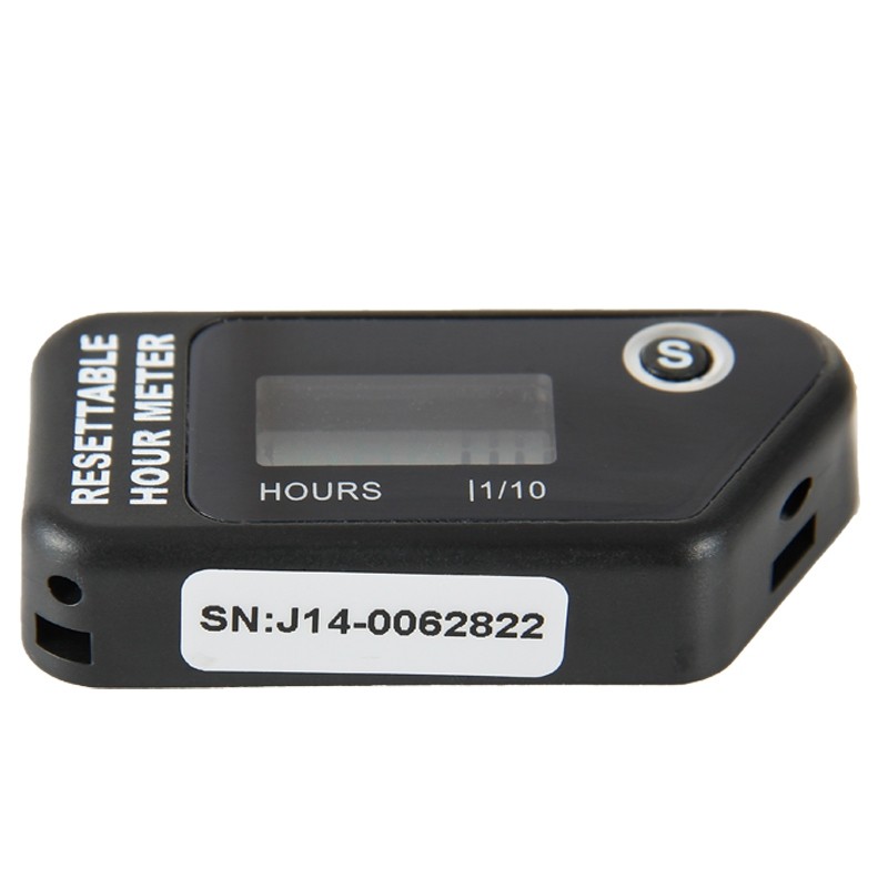 Digital Inductive Motor Hour Meter Waterproof LCD Meter for Motorcycle Dirt Bike Quad ATV Marine Snowmobile PIT BIKE