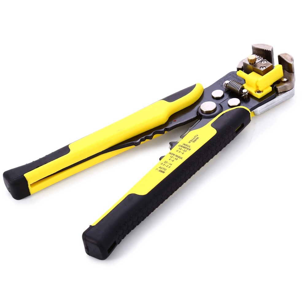 Multifunctional Industrial Tool 8 inch Self-adjusting Wire Stripper with Pro Touch Grips
