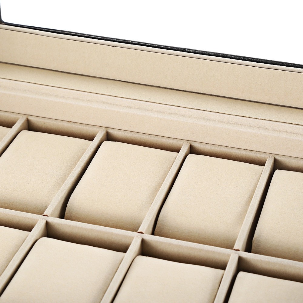 20 Grids Drawer-style PU Watch Storage Organizer Jewelry Display Box