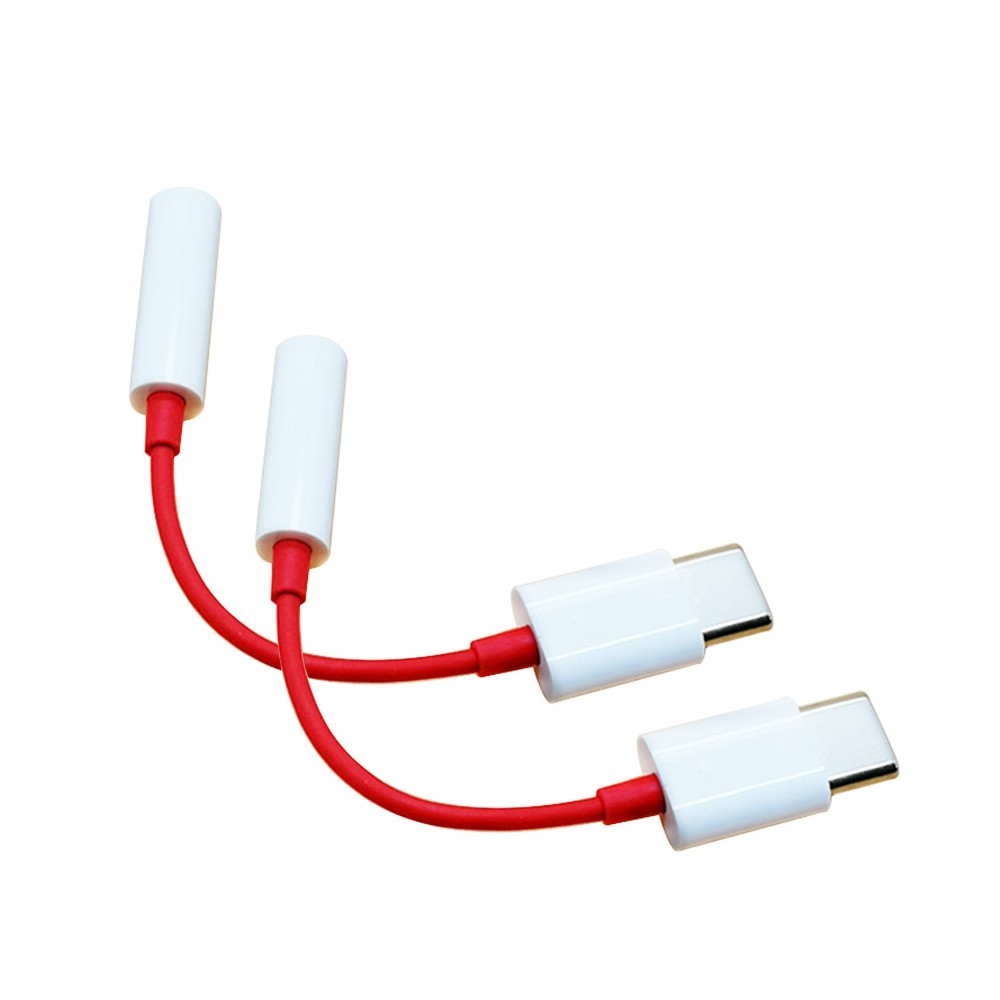 Type-C to 3.5mm Jack Audio Adapter Cable for OnePlus 7 Pro / 7 / 6T / 5T - 2pcs