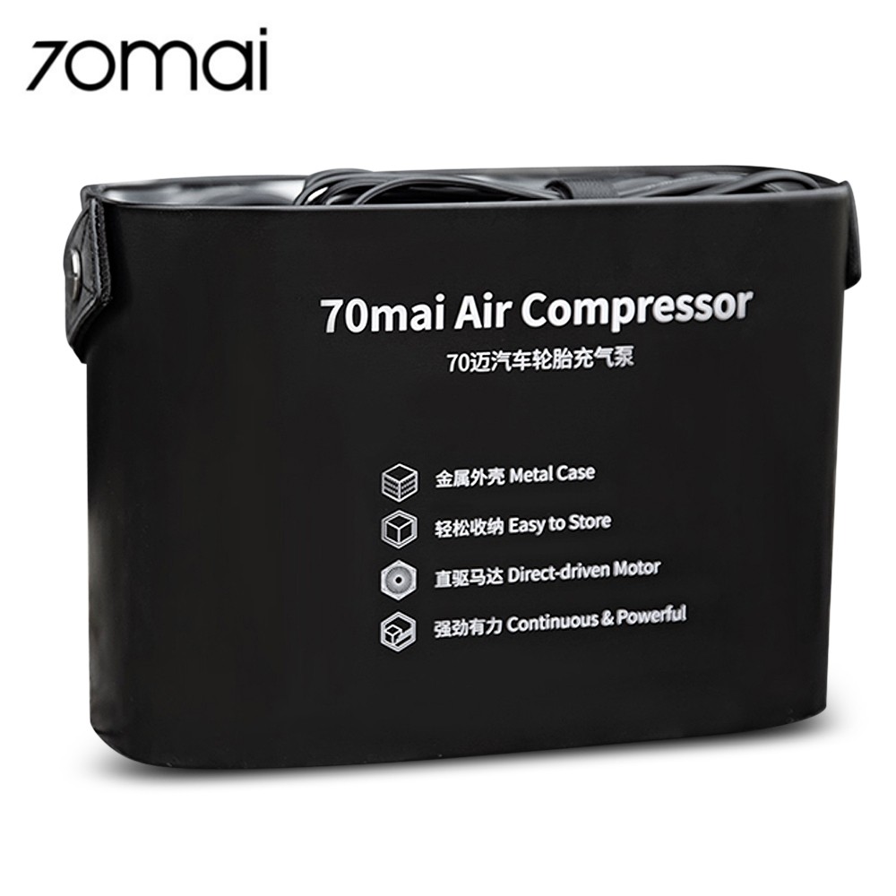 70mai TP01 DC 12V Auto Air Compressor Pump 100 psi Inflator with Tire Pressure Gauge for Most Items